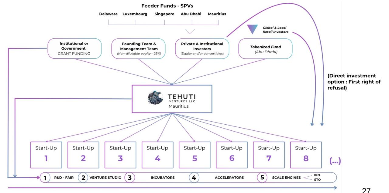 Tehuti Ventures Capital Structure Diagram